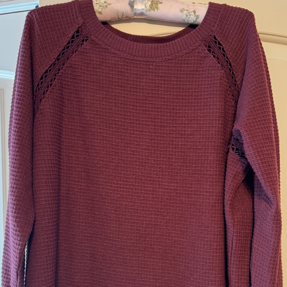 Maurices Waffle Knit long sleeve shirt